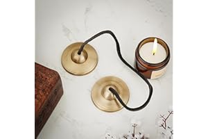 Ajuny Tibetan Tingsha Cymbals Bells Buddhist Meditation Yoga Bell Manjira Instrument Spiritual Gifts