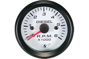 MOTOR METER RACING 52mm Electrical Tachometer for Diesel in Dash