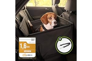 GÜTEWERK Fotelik samochodowy dla psa, z paskiem, do montażu na tylnym siedzeniu, do transportu