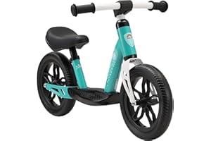 BIKESTAR Bicicleta sin Pedales Muy Ligera para niños y niñas | Bici 10" Pulgadas a Partir de 2-3 años | Eco Clásica Turquesa