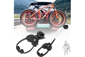 SROCHN Fahrradträger Set mit Ratschenriemen, Rahmenhalter Ø25+30mm für Fahrrad/Ebike,Verstellbare Ratschenriemen-Befestigung, abnehmbar (Schwarz/Silber)