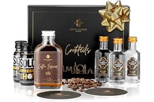 Espresso Martini Cocktail Gift Set by Rusty Barrel | Cocktail Making Espresso Martini Kit | Alcohol Gift Set Presented in a Beautiful Gift Box (Makes 4 Drinks)