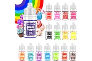 KOPOZA Coloranti Alimentari a 16 Colori x 6ML - Colorante Alimentare Liquido Concentrati per ​Torte Decorare,Cucinare,Biscotti,Dolci,Glassa,Uova di Pasqua,Fondente,Macaron,Slime