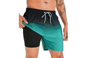 APTRO Mens Swimming Shorts Swimming Trunks Men Compression Liner Swim Shorts 7" Board Shorts 01