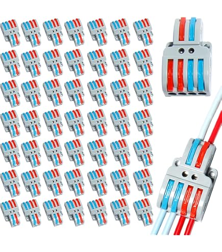 10 Stück 1-auf-2 Hebel-Drahtverbinder – Kompakt, Schnell Installierbar, Für Kabel 0,2–4 Mm² (AWG24-12)