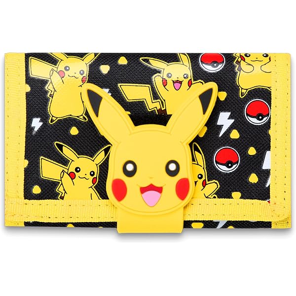 Portefeuille Pikachu Pokeball - Porte-monnaie Et Porte-cartes, Design Pokémon Noir
