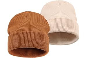 DRESHOW Toddler Beanie Bambini Cappelli Invernali Bambini Morbida Maglia Unisex Cappello per Bambini Ragazzi Ragazze Cappello Caldo per 6 Mesi-7 Anni