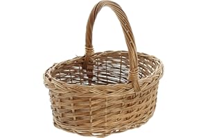 FRANK FLECHTWAREN Cestino con motivo a treccia, 35 x 25 x 15 cm, con bordo intrecciato, versatile