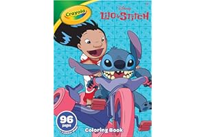 CRAYOLA Lilo & Stitch 96 Page Colouring Book | 96 Pages of Colouring Fun with Lilo, Stitch & Friends! | Includes Bumper Sticker Sheet for Kids Ages 3+