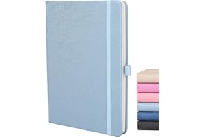 Beinushor Dotted Journal A5, Dot Grid Journal with Premium 120GSM Thick Paper - Hardcover Dotted Notebook Vegan Leather, Pen Holder, Inner Pocket, 160 Dot Pages Journal Notebook