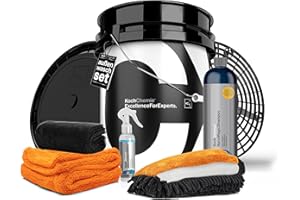 AUTOPFLEGE Koch Chemie Kit de nettoyage pour voiture avec seau de lavage 20 l + couvercle + insert Grit Guard + shampoing Nano Magic 750 ml + Allround Quick Shine 140 ml | Nuke Guys : Gamma Dryer chiffon sec +
