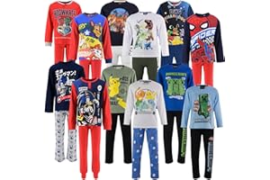 Characters Cartoons - Bing Avengers Spiderman Harry Potter Paw Patrol Sonic Minecraft - Bambino - Pigiama in Cotone Coordinato 2 pz Maglia e Pantalone