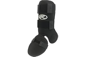 Rawlings Beinschutz für Baseball/Softball - Fänger-Schienbeinschoner, Schwarz, Unisex, Erwachsener