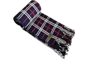 CJ Apparel Sciarpa da uomo nepalese tartan design moda sciarpa viso / collo
