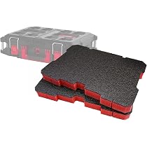 Shadow Foam Packout Organizer – Doppelpack, 30/50 Mm, Rot, Für Milwaukee Packout – Easy Peel, Wasserfest & Recyclebar