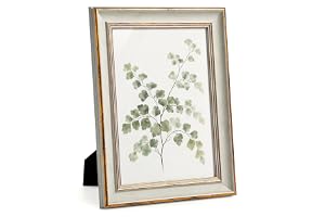 Afuly A4 bildram vitguld vintage elegant retro antik fotoram | Heminredning för unik vägg skrivbordsskärm, årsdagar bröllop födelsedagspresenter för par mormor mamma kvinnor