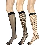fishnets and knee socks