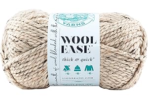 Lion Brand Yarn Company 1-Piece Wool-Ease Thick and Quick, Oatmeal