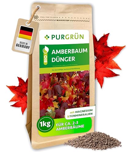 Purgrn Kugelahorn-Dnger 1 kg  Organisch-mineralische Rezeptur   Feinkrniges Krmelgranulat  NPK 8+4+5  Extra Magnesium fr eine  leuchtende Blattfrbung  Verbessert die Bodenqualitt : Amazon.de: Garten