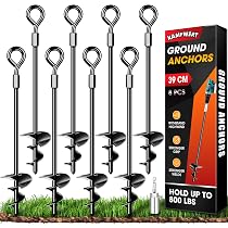 Trapolin Bodenanker Set Von 4, Heavy Duty Trapolin Anchor Kit Für