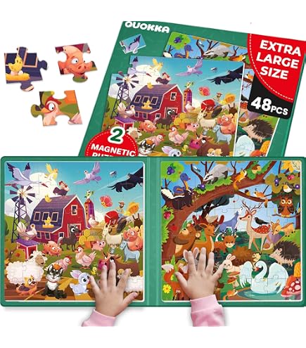 QUOKKA Puzzle Géant Au Sol – Licorne – 60 X 90 Cm – 48 Pièces Extra épaisses – Dès 3 Ans – Coffret Cadeau