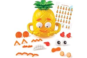 Learning Resources Big Feelings Pineapple, Ages 3+, Emotional Learning Toy, Social Emotional Playset, Build Feelings Faces with 26 Pieces