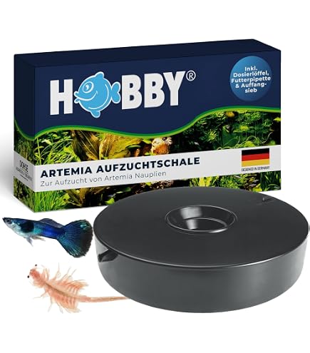HOBBY Aquaristik Mikrozell I 20 ml I Aufzuchtfutter für Artemia Nauplien im Alter von 8-10 Tagen I Artemia Aufzuchtfutter mit Phytoplankton I vollwertiges Futter zur Lebendfutteraufzucht