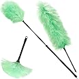 Burwells Set Of 3 Electrostatic Duster Mops - Long Handle Feather Duster, Extendable Dusters -Dust Clings To The Mop Fibres, Make Light Work Of Cleaning, Made Of Fine Filaments,