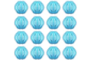 HIYAA 16 Stücke Fusselfänger Waschmaschine, Wiederverwendbar Tierhaarentferner Fusselbälle Waschmaschine Katzenhaarentferner Hundehaare Haarfänger Waschmaschine für Entfernt Tierhaare Fusseln