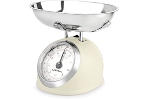 G3 Ferrari G20003 Bilancia Meccanica da Cucina "Aska", 25 g / 5 kg, Metallo, Panna