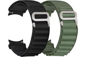 Runostrich Alpine Loop Pasek do zegarka, kompatybilny z Samsung Galaxy Watch 5/4 40 mm, 44 mm / Galaxy Watch 5 Pro / Galaxy Watch 4 Classic 42 mm / 46 mm, sportowy nylon Solo Titanium G-Hook, dla