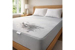 MY ARMOR Waterproof Mattress Protector King Size, 78x72, 6.5x6 feet, Double Bed Protector Sheet Cover, Breathable and Hypoall