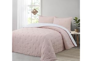 Liniva Home Comforter De Microfibra Reversible. Edredón 100% Microfibra Tacto Extra Suave - Modelo Zuri - Incluye Funda de Cojín. (Nude, Cama 105 cm)