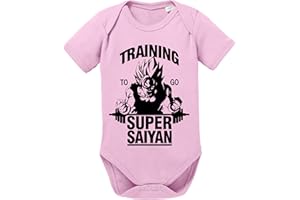 Tee Kiki Goku SS Body Dragon de algodón orgánico Ball Son Proverbs Baby Romper para niños y niñas de 0 a 12