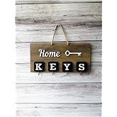 Home Keys El Yapımı Ahşap Anahtar Askısı, Elbise Askısı, Askılık Pano Anahtarlık