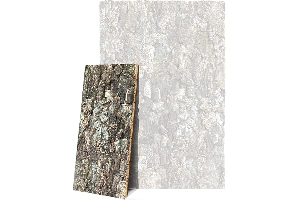 Kork-Deko Mur arrière en liège (Terrarium Mural, Fond, Panneau), très Grand Mur (paroi arrière en liège 3D) 60 x 30 cm
