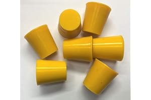 dexierp Fuerza de protección Tubo de ensayo tamaño # 3 Tapón cónico de Laboratorio para Orificio de DI de 3/4 "13/16" de 19 a 22 mm 7/8-9 UNC 7/8-14 UNF Tuercas de Rosca M22 M24 (Paquete de 5)