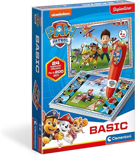 VTech Paw Patrol – Lerncomputer, 2 in 1 Gerät, Computer und Tablet für Kinder, 6 Aktivitäten, LCD Bildschirm und 7 interaktive Tasten, italienische Sprache, Batterien im Lieferumfang enthalten, 3 7