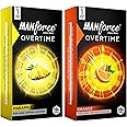 Manforce Overtime Combo | 20 pcs | Orange & Pineapple Flavoured | Dotted, Contoured & Ribbed Condoms | For Long-Lasting Pleasure Of Both | India’s No. 1* Condom Brand for Safe Sex