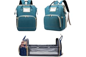 AZOOKEN Baby Changing Bag Backpack,Multifunction Baby Bags Mummy Shoulder Bag for Travel Shopping Camping with Bed Unisex for Moms & Dads