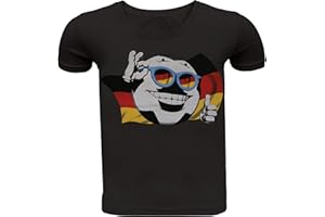 UNBEKANNT Fußball Kinder Jungen T-Shirt Hemd Deutschland Germany EM Jungs Tshirt t Shirt blau schwarz grau