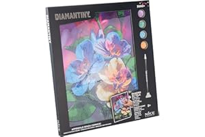 DIAMANTINY Level Up - QUADRO - Creative Art, Diamond Painting Kit, crea il mosaico Orchidea