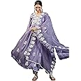 SheWill Women's Lavender Silk Blend Chain Work Embroidered Kurta with Pant Set
