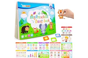 Weokeey Jeux Montessori, Jeux Éducatif avec 12 Thèmes Jouet Enfant avec Lettres Chiffres Formes Couleurs Cadeau d'Inscription pour Garçons Filles Enfants Tout Petits à partir de 3 4 5 6 Ans