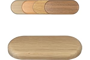 FUX Rosace double pour tuyaux de radiateur, sans perforation, divisée en deux parties - à brancher pour assemblage ultérieur, couvercle pour tubes de chauffage, bois véritable (chêne non verni)