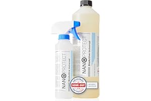 Nanoprotect BioActive Universal Geruchsneutralisierer | Biologischer Geruchsentferner und Textilerfrischer mit Wirkbeschleuniger | 1 Liter Konzentrat Set mit Sprühflasche