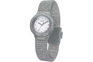 HIP HOP Orologio Solo Tempo Sparkling Mania per Donna e Bambina Completamente Glitterato in Silicone Morbido Resistente all'Acqua