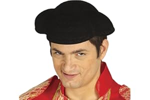 FIESTAS GUIRCA Guirca- Accesorios Montera torero flocada, Color negro, u (13472.0)