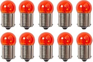 CYCLINGCOLORS 10x AMPOULE 12V 10W BA15S ORANGE CLIGNOTANT LAMPE PHARE FEU MOTO MOBYLETTE SCOOTER VOITURE