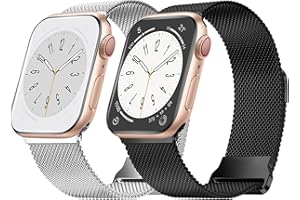 DOBSTFY Bracelet Métallique Compatible Avec Apple Watch Bracelet 49mm 46mm 45mm 44mm 42mm,Acier Inoxydable Bracelet Avec Aimant pour iWatch Ultra/Ultra 2 SE Series 10/9/8/7/6/5/4/3/2/1